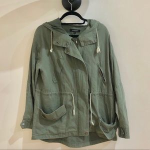 Army green cargo jacket